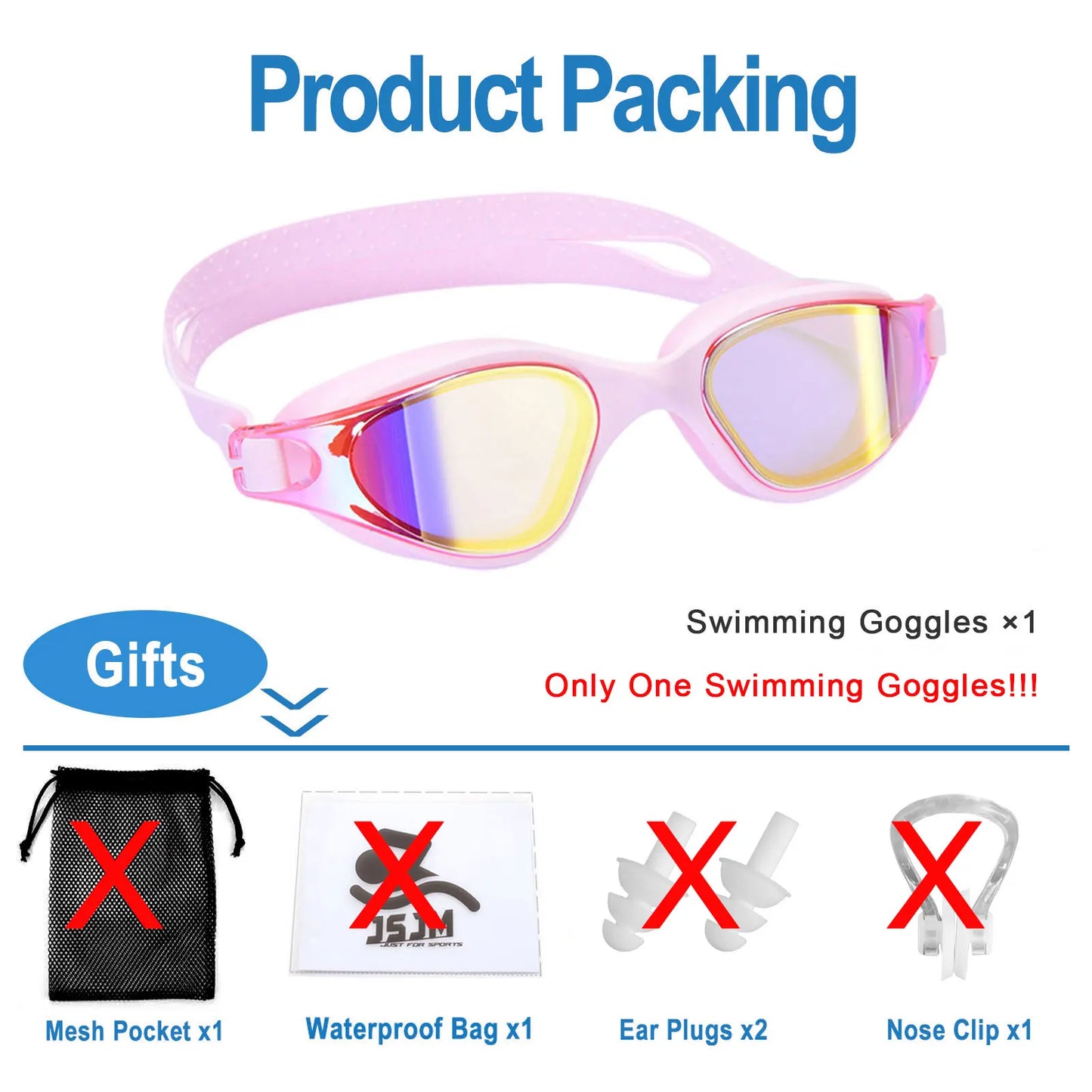 Breesh Unisex Adjustable Swim Goggles