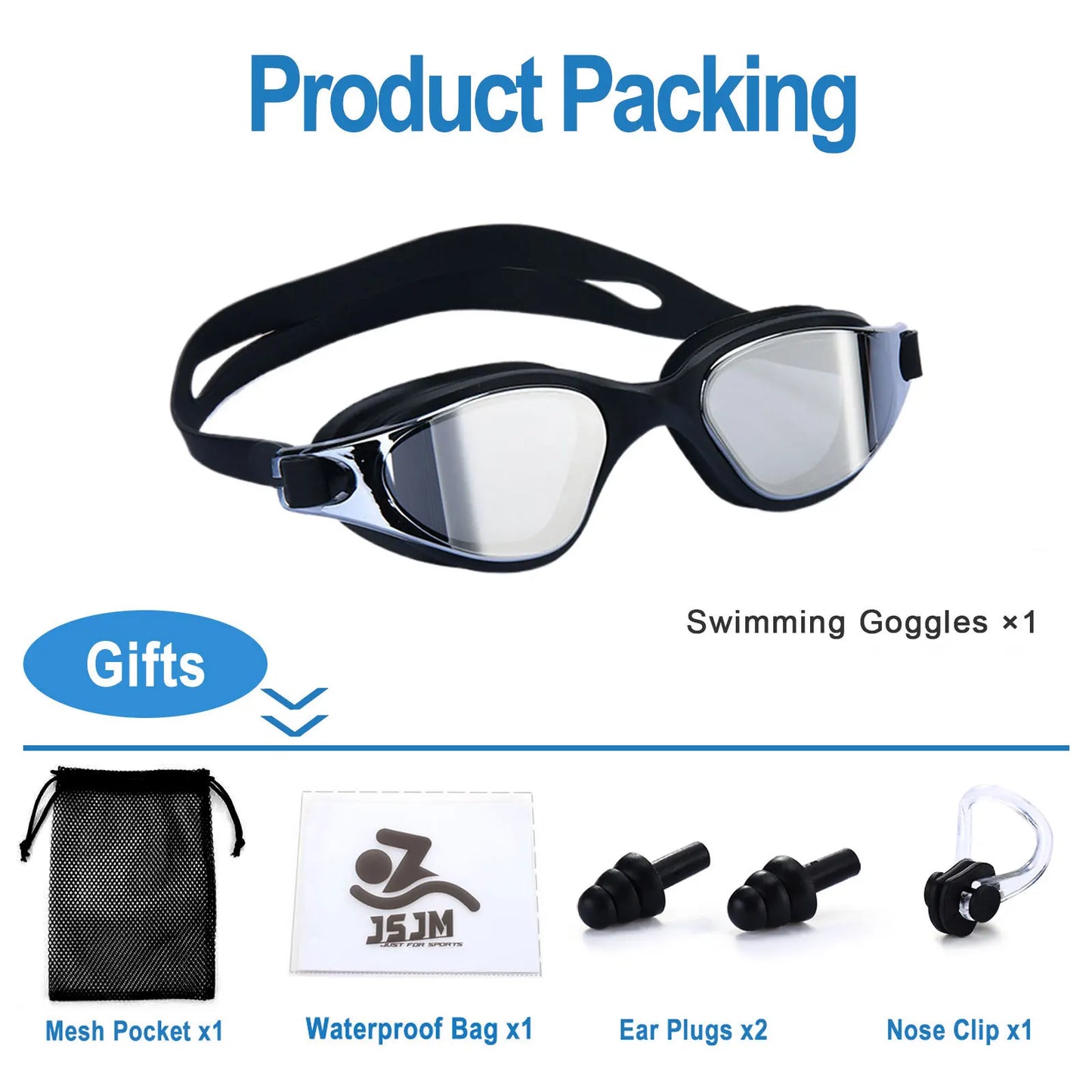 Breesh Unisex Adjustable Swim Goggles