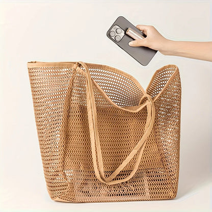 Breesh Large Canvas Beach Tote Bag