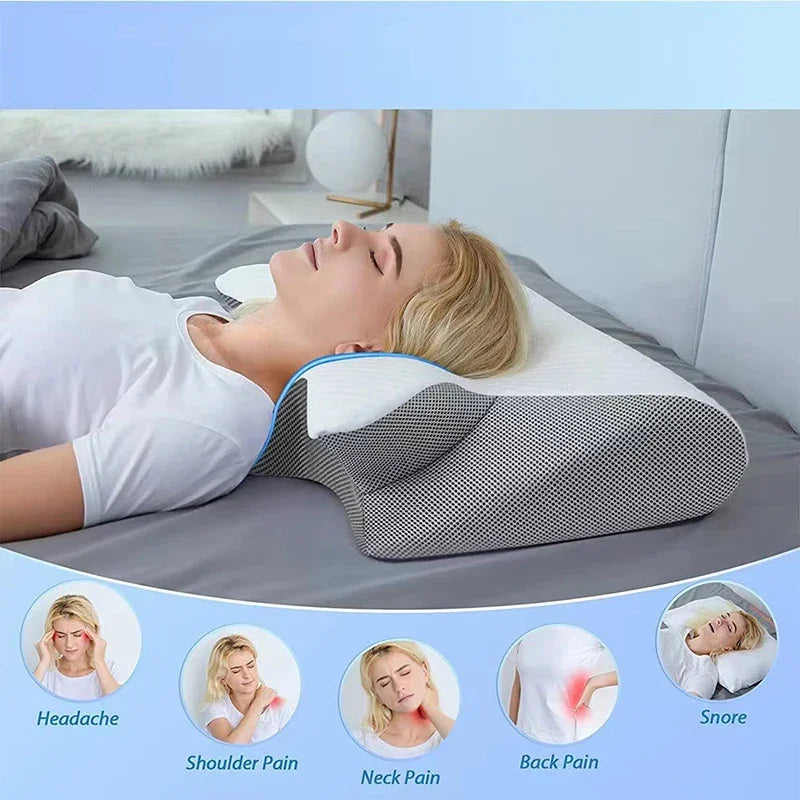 Breesh 2-in-1 Ergonomic Memory Foam Pillow