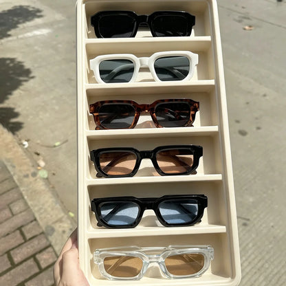 Breesh Rectangle Vintage Sunglasses Set