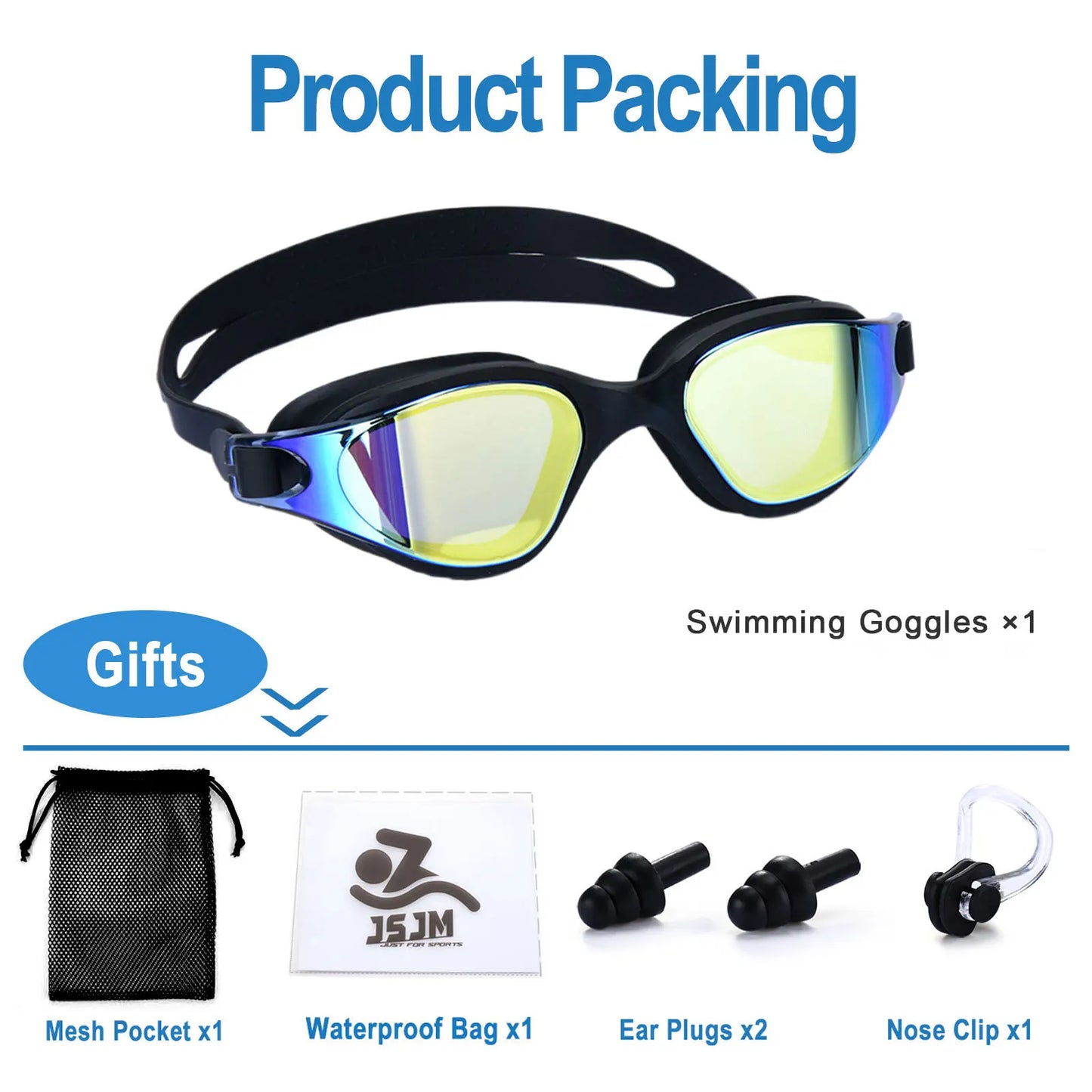 Breesh Unisex Adjustable Swim Goggles