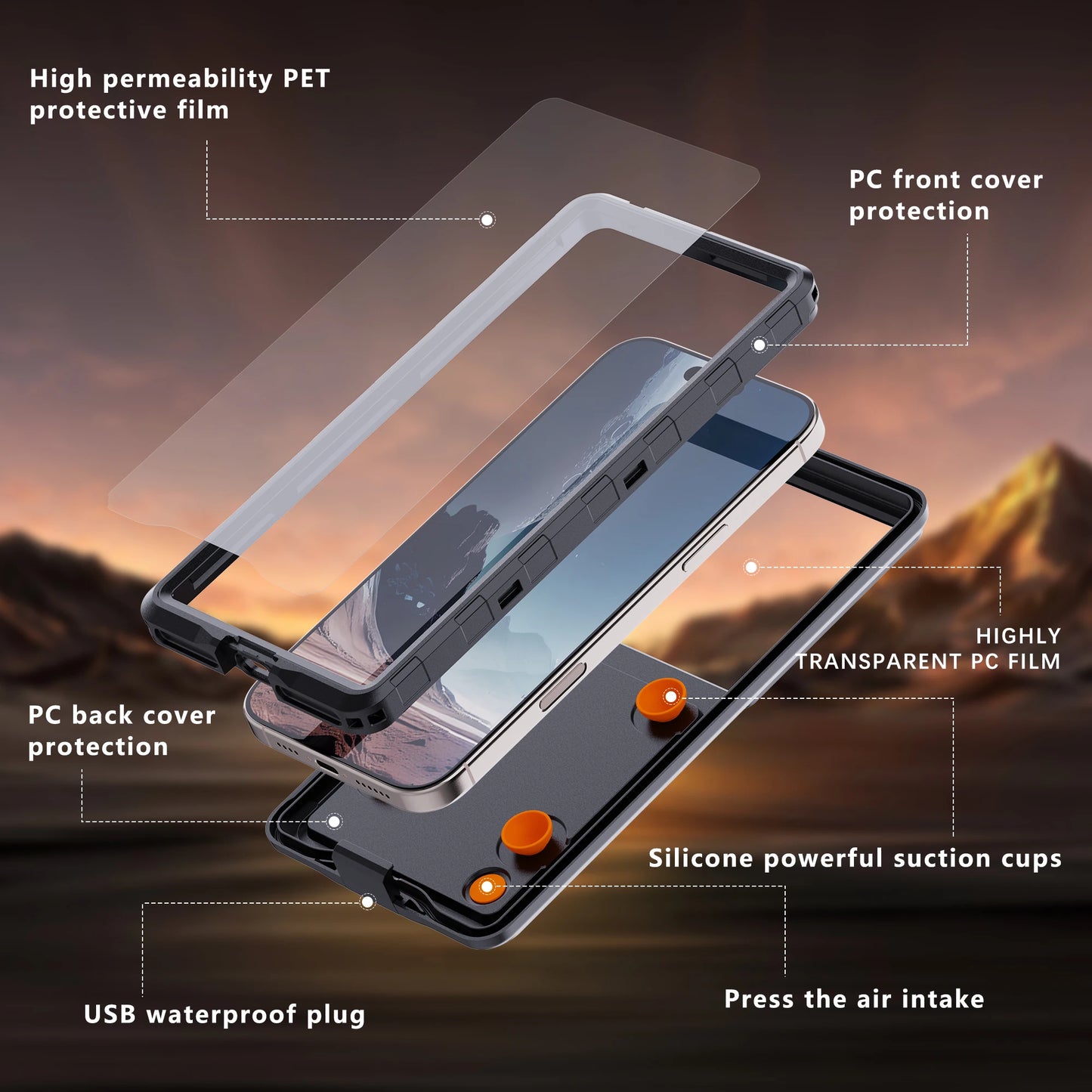 Breesh IP68 Waterproof Phone Case