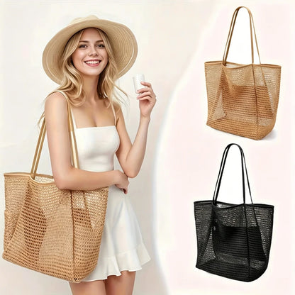Breesh Large Canvas Beach Tote Bag