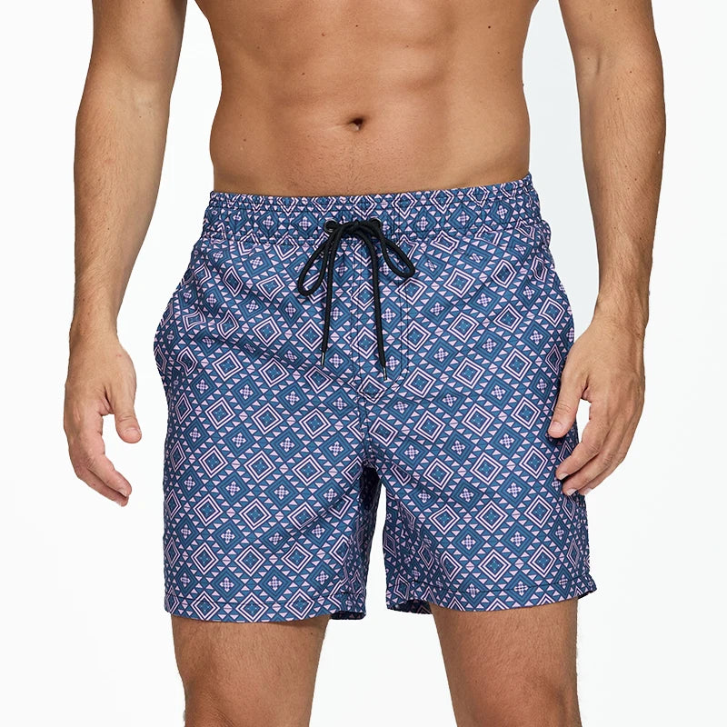 Breesh Print Swim Board Shorts