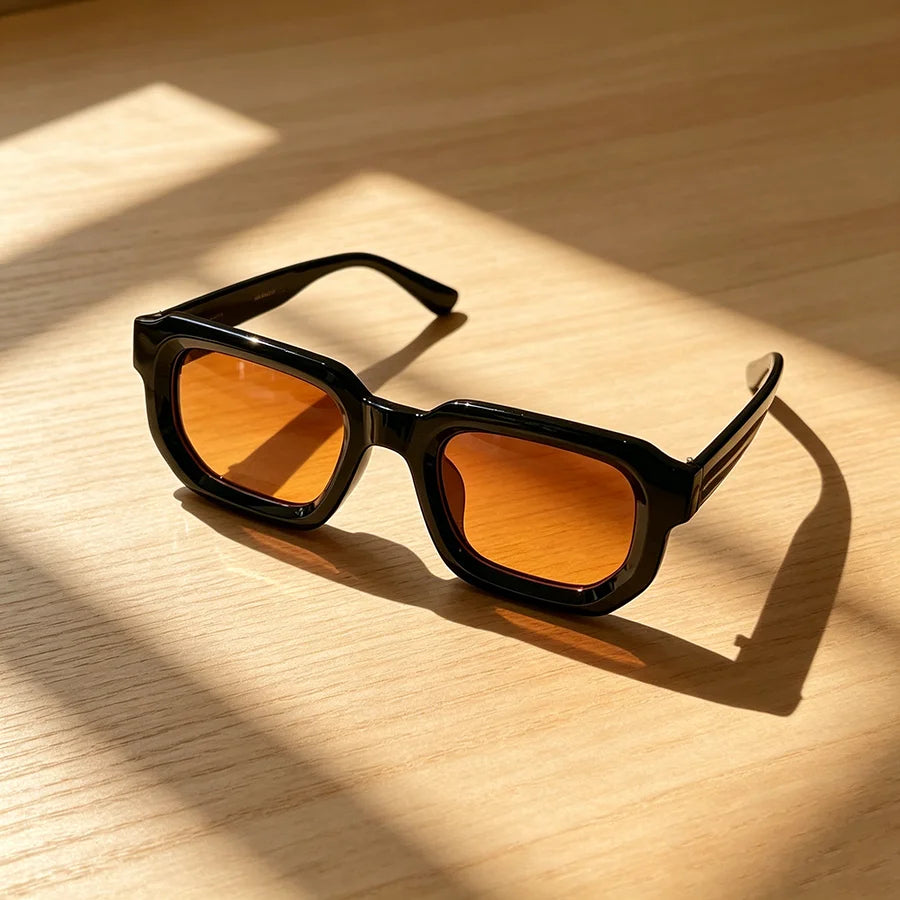 Breesh Rectangle Vintage Sunglasses Set