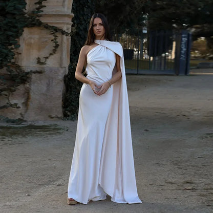 Breesh Backless Satin Maxi Dress