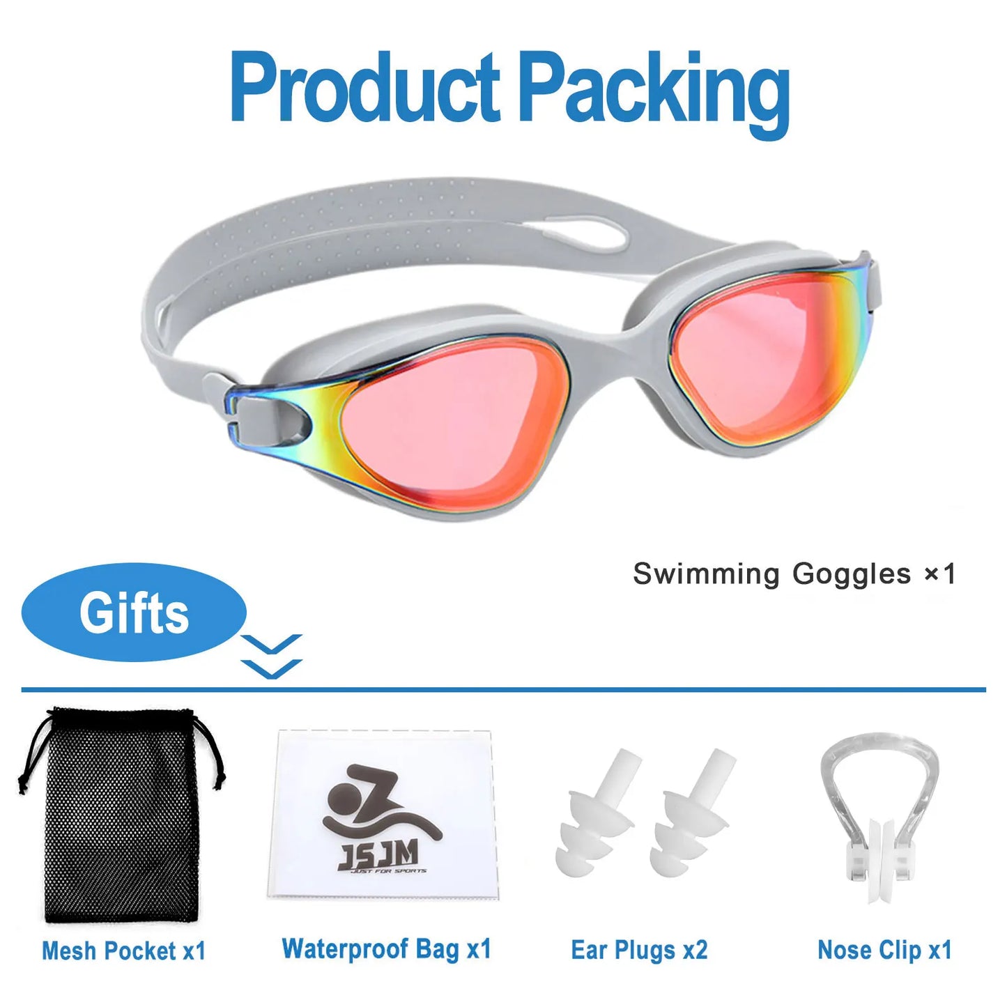 Breesh Unisex Adjustable Swim Goggles