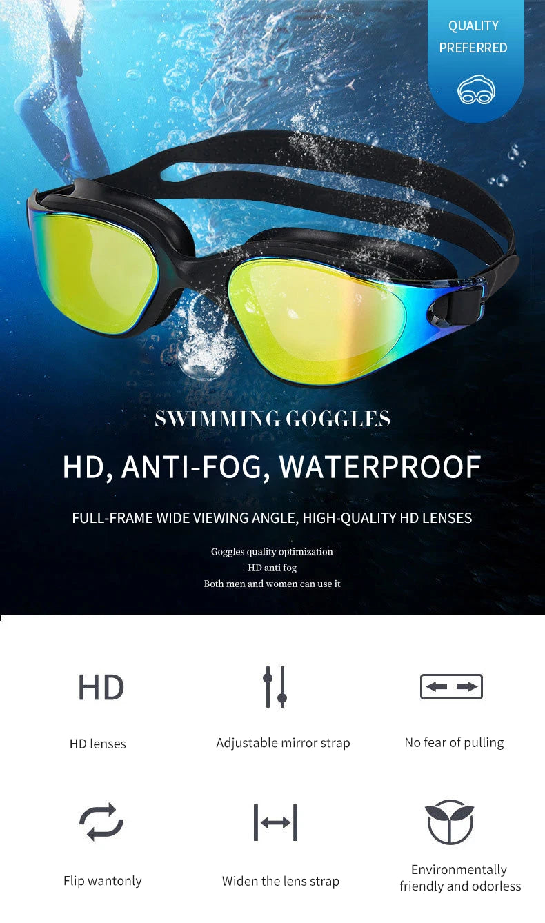 Breesh Unisex Adjustable Swim Goggles