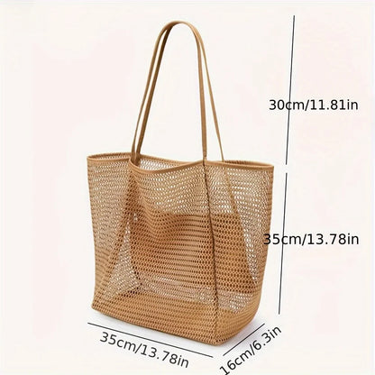 Breesh Large Canvas Beach Tote Bag
