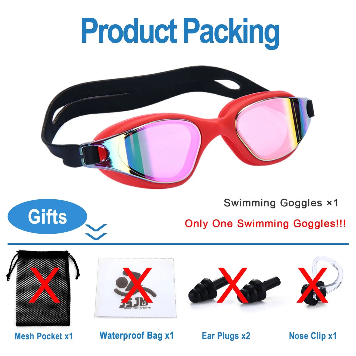 Breesh Unisex Adjustable Swim Goggles
