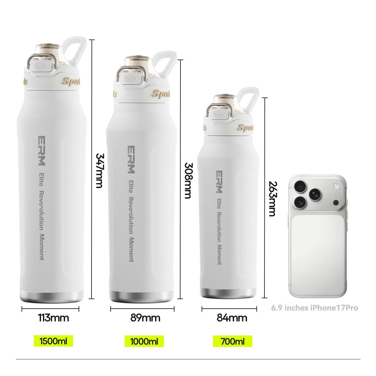 Breesh 1L Insulated Thermos Bottle