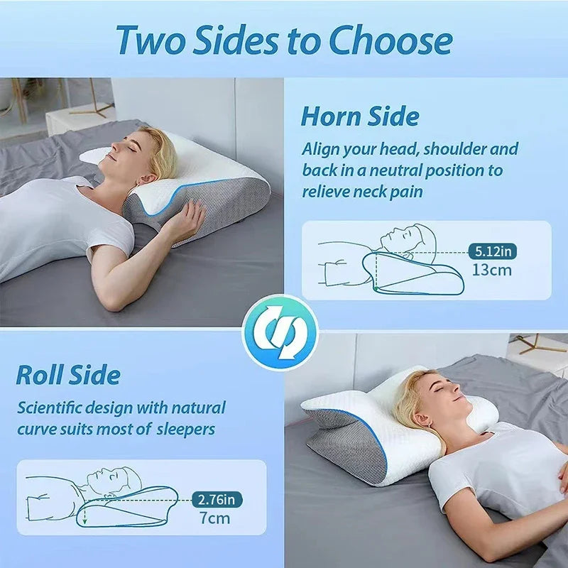 Breesh 2-in-1 Ergonomic Memory Foam Pillow