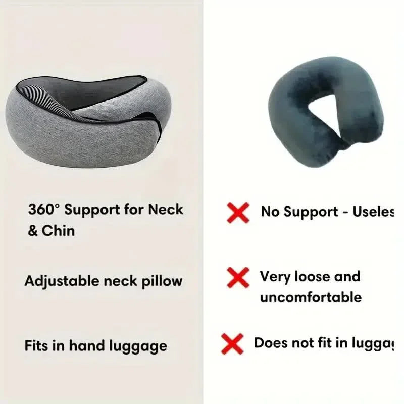 Breesh Memory Foam Travel Neck Pillow