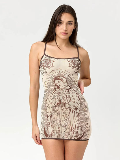 Breesh Printed Bodycon Mini Dress
