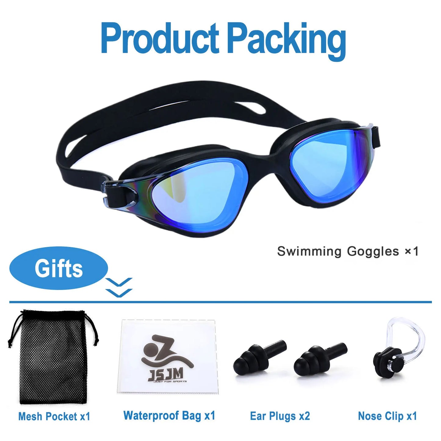 Breesh Unisex Adjustable Swim Goggles