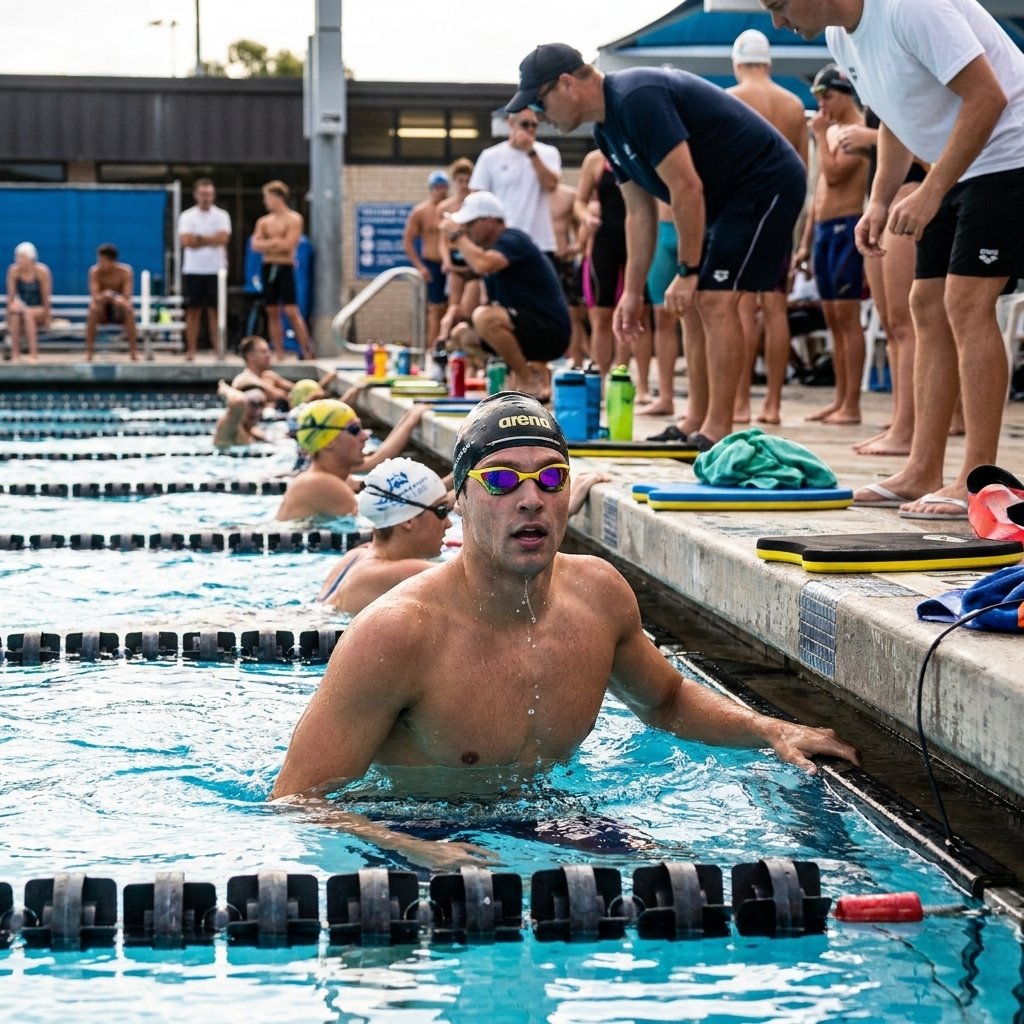ARENA racing goggles in use