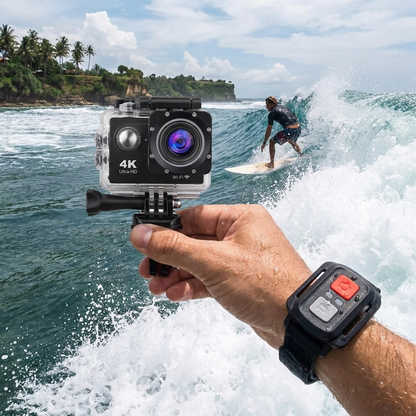 4K action camera in use outdoors